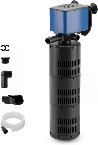 Miniatura 9 de Aqua Dream 475 GPH Aquarium Powerhead - Bomba de filtro sumergible 3 en 1 con oxigenación de aire y flujo ajustable, bomba de circulación de agua