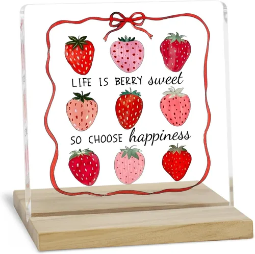 Miniatura 15 de Regalos de aliento para mujeres, señal decorativa, placa acrílica "You Are Amazing", señal "You Are Loved" de JAXXERO