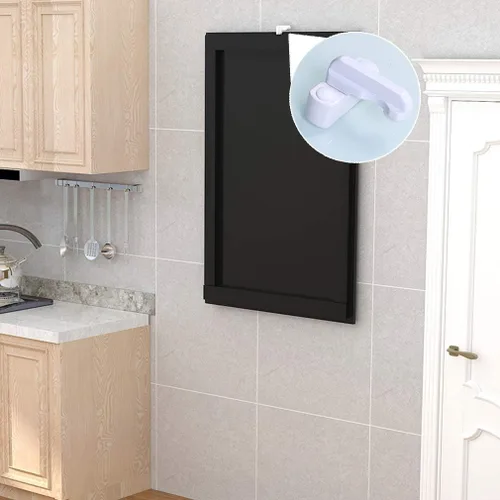 Miniatura 3 de Mesa plegable flotante de hojas caídas para montar en la pared, mesa de comedor de cocina multifuncional, escritorio de computadora, para oficina