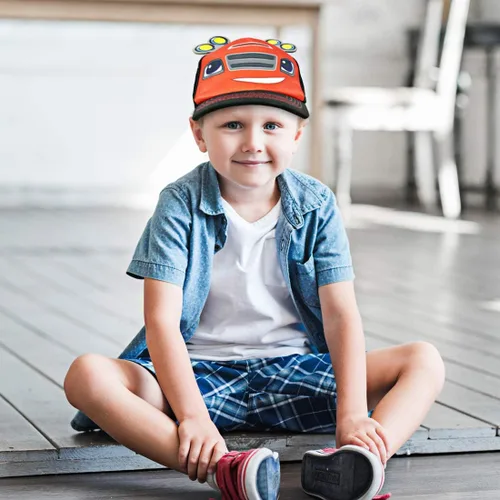 Miniatura 3 de Nickelodeon Blaze and The Monster Machines - Gorra de béisbol ajustable de algodón 5 paneles color rojo