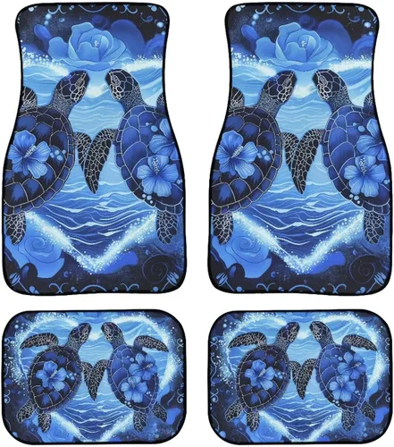 Miniatura 17 de Showudesigns Alfombrillas de automóvil de colibrí, accesorios para asiento delantero y trasero, alfombrillas de ajuste universal para SUV, camiones