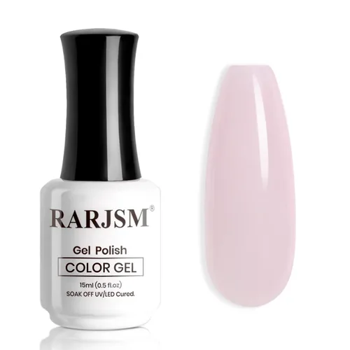 Miniatura 38 de RARJSM Esmalte de Uñas en Gel Nude Transparente Rosa Saludable Claro Esmalte de Uñas en Gel Nude Transparente Rosa Intenso Gelatinoso Barniz de Uñas