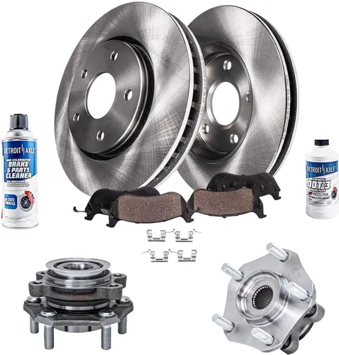 Miniatura 14 de Detroit Axle - Rotores de freno para Chrysler 200 2015 2016 2017, Rotores de freno de disco de reemplazo: 12.01" pulgadas delantero y 10.95