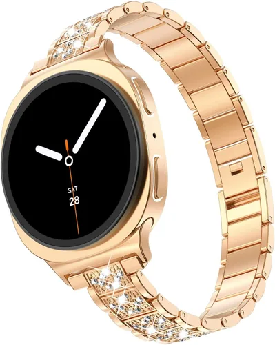 Miniatura 41 de KADES Compatible with Samsung Galaxy Watch 8/8 Classic / 7/6 / 5/4 Band, 40mm 44mm 45mm 47mm, Luxury Diamond Bracelet Chain Band for Women, Bling