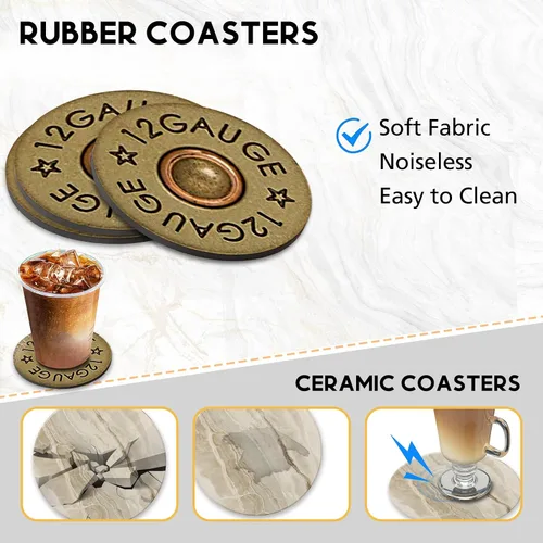 Miniatura 5 de Swooflia Posavasos para bebidas, mesa de café, diseño de gato negro, lindo colorido de silicona, absorbente, juego de posavasos para inauguración