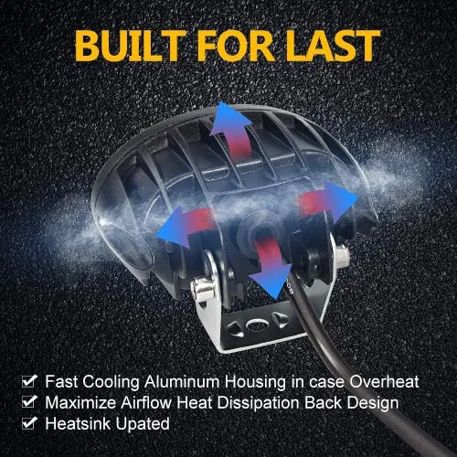 Miniatura 3 de Luces de carretilla elevadora azul, luz de seguridad para carretilla elevadora 12V-80V, luces de emergencia de advertencia para focos de carretilla