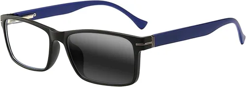 Miniatura 4 de Transición fotocromática para hombre rectangular rectangular nerd geek gafas de lectura UV400 gafas de sol