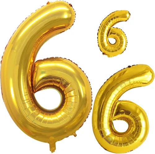 Goer, conjunto de globos de papel aluminio para decoraciones de cumpleaños, globos de las letras de feliz cumpleaños y de números Oro