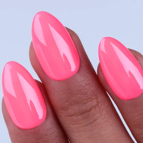 Miniatura 60 de Esmalte de uñas de gel con purpurina, 0.5 fl oz, color rosa brillante, de remojo, con LED, UV, kit de esmalte de uñas de gel para manicura en salón
