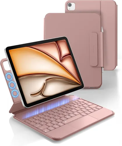 Miniatura 10 de Dexnor Funda para iPad Air de 11 pulgadas con teclado M4/M3/M2 (2026/2025/2024) y iPad Pro 11 (4ª/3ª/2ª/2ª/1ª generación) y iPad Air 5ª/4ª Negro