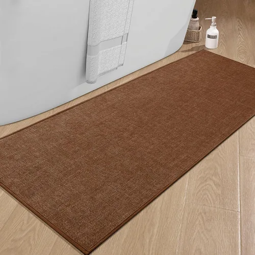 Miniatura 103 de chakme Alfombras de Baño 24x17, Alfombra de Baño Ultra Delgada Antideslizante Pequeña de Secado Rápido Absorbente para Piso de Baño