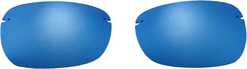 Miniatura 5 de Walleva Lentes de repuesto polarizados rojo fuego + azul hielo para gafas de sol Maui Jim Sandy Beach, Rojo fuego + azul hielo.