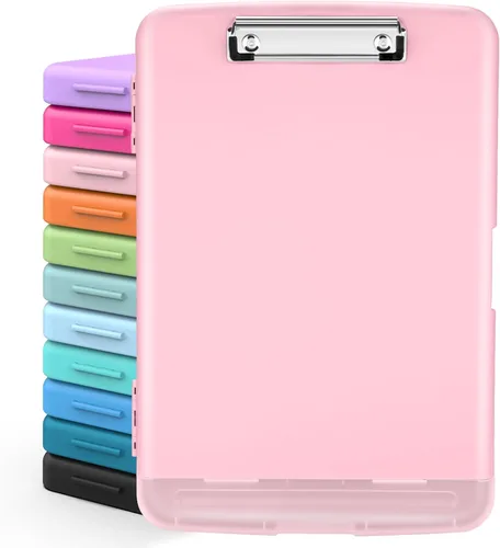 Miniatura 22 de Sooez Portapapeles con almacenamiento, tableros de clip de alta capacidad de 8.5 x 11 pulgadas con almacenamiento, carpeta de portapapeles