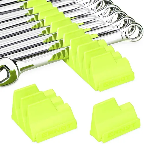 Ernst Manufacturing Wrench Pro - Organizador modular de llaves inglesas para 40 llaves inglesas (Hi-Viz) - Fabricado en los Estados Unidos