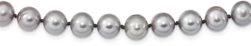 Miniatura 7 de 925 Sterling Silver 8mm Grey Freshwater Cultured Pearl Necklace Pendant Charm Fine Jewelry For Women Gifts For Her