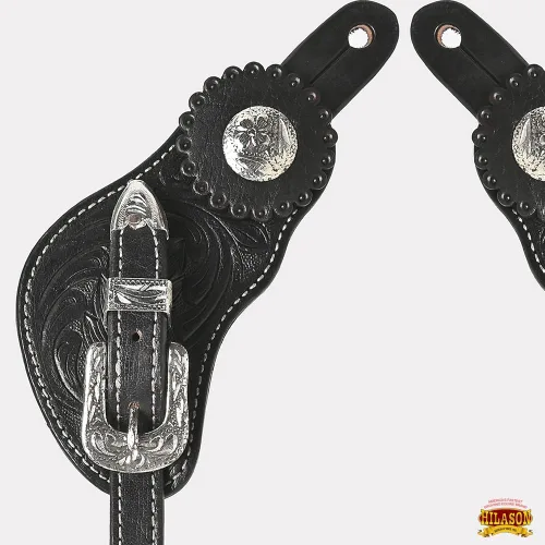 Miniatura 2 de HILASON Correas de espolón estilo occidental para hombres y mujeres para montar a caballo, carreras de barriles, espectáculos y rodeo