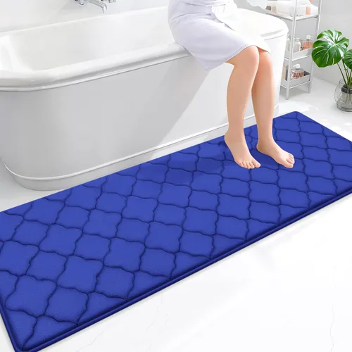 Miniatura 325 de OLANLY Alfombra de Baño de Espuma Viscoelástica de 24 x 16 pulgadas, Ultra Suave y Absorbente, Alfombras de Baño Antideslizantes, Cómodas, Lavables