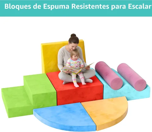 Miniatura 5 de YENING Bloques de escalada de espuma para niños pequeños de 1 a 3 años, juguetes de escalada para bebés de 1 año, juego suave para bebés de 6 a 12