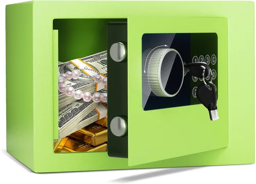Miniatura 10 de Caja fuerte digital electrónica para dinero, caja de seguridad de acero con teclado, para oficina, hotel, negocios, joyería, pistola, caja fuerte