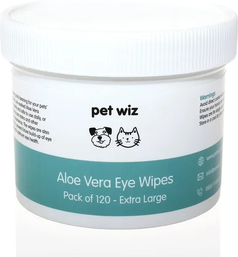 Miniatura 8 de pet wiz Toallitas de ojos de aloe vera para limpiar perros y gatos - Extra grandes