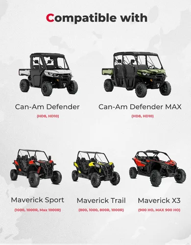 Miniatura 7 de KEMIMOTO Correa de transmisión UTV, compatible con Can-Am 2016-2020 Defender (Max) HD8 HD10 Maverick Sport (Max) 1000 1000R Trail 800 1000 800R