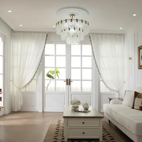 Miniatura 3 de VisionaryHomeDesign Sheer White Curtains, Pinch Pleat Sheer Drapes, Light Filtering, Tassel Sheer Curtains for Living Room Bedroom(45W x 108L,Gray