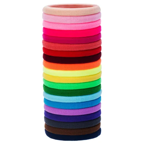 Miniatura 8 de 20 piezas de ligas elásticas grandes para el cabello, bandas para el cabello, sujetadores de cola de caballo, diadema para cabello grueso, pesado