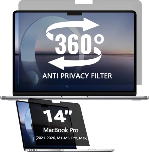 Miniatura 24 de Paquete de 2 pantallas magnéticas colgantes de privacidad para computadora de 27 pulgadas para monitor de pantalla ancha de 16:9, pantalla