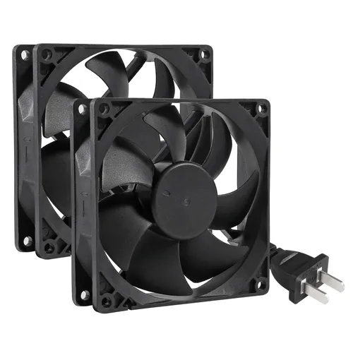 Miniatura 11 de 2 unids 8025 ventilador 220 V 240 V alta velocidad doble rodamiento de bolas 3.150 in ventilador más fresco 3.150 in x 3.150 in x 0.984 in