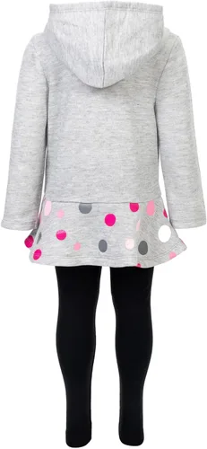 Miniatura 6 de Disney Minnie Mouse - Conjunto de sudadera de forro polar con capucha cruzada y leggings para bebés y niños grandes (12 meses - 14-16)