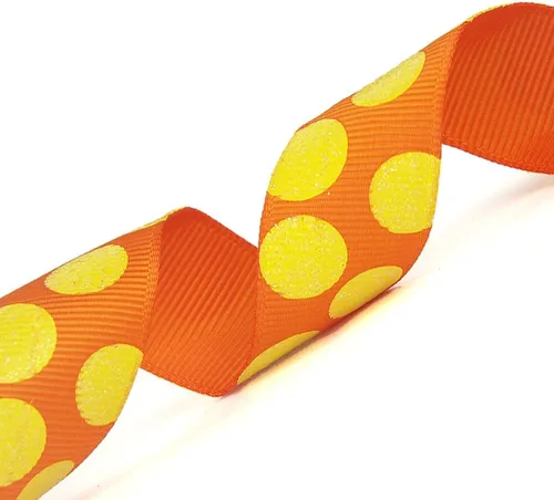 Miniatura 2 de Morex Ribbon Sugar Dots - Cinta de grogrén con purpurina, 7/8 pulgadas por 20 yardas, aguamarina/lavanda (98805/20-612)