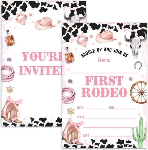 Miniatura 10 de Tarjetas de invitación para fiesta de cumpleaños, celebración de fiesta Aloha, suministros de fiesta temática de nativos americanos, regalos, 20