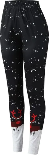 Miniatura 2 de Women's Christmas Leggings for Women Ultrasoft Seasonal Printed Jogger Low Rise Hippie Pants Christmas Tops