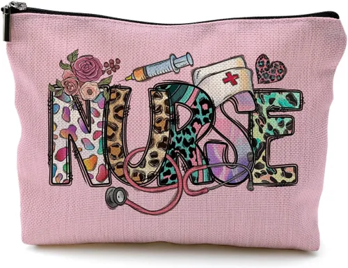 Miniatura 17 de Bolsas de enfermera para mujeres y estudiantes - Bolsas de cosméticos con cremallera B Style-enfermera-negro