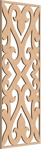 Miniatura 38 de Keene Paneles de pared decorativos de madera con calado, 9 3/8 pulgadas de ancho x 24 3/8 pulgadas de alto x 1/4 de alto, roble rojo rojo (Red Oak)
