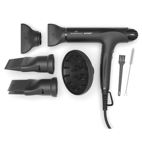 Olivia Garden Secador de pelo profesional SuperHP de 1875 W para todo tipo de cabello, secador de pelo silencioso y de secado rápido, potente