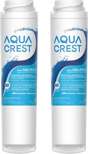 AQUACREST FQSLF filtro de agua para debajo del fregadero, repuesto para GE FQSLF, GXSV65R filtro de agua, reduce el cloro, sabor y olor, sedimento