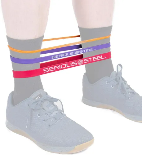 Miniatura 10 de Bandas de resistencia cortas - 12" por Serious Steel Fitness #2 Rojo