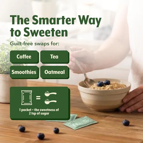 Miniatura 6 de SweetLeaf Paquetes de polvo de stevia - Edulcorante cero calorías con extracto de hoja de stevia, sin aditivo edulcorante artificial, sin azúcar