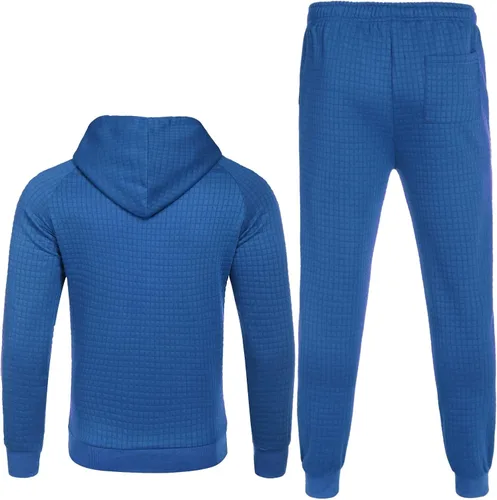 Miniatura 4 de COOFANDY Conjunto deportivo de 2 piezas con capucha y bolsillo para hombre