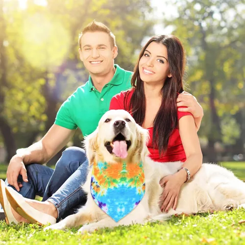 Miniatura 3 de Silkfly 50 bandanas de verano para perros, bufandas para mascotas, para salón de aseo, triangular, lavable, babero, pañuelo, para fiestas