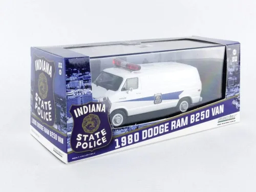 Miniatura 4 de Greenlight 86599 1980 Dodge Ram B250 Van - Policía Estatal de Indiana Escala 1:43