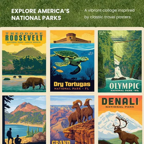 Miniatura 6 de MasterPieces National Parks Maps - Rompecabezas de 1000 piezas para adultos, familia o jóvenes - Parques Nacionales de Estados Unidos por Anderson
