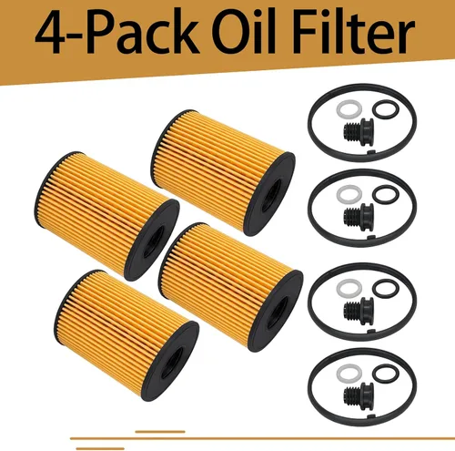 Miniatura 9 de 26350-2S000 Filtros de aceite compatibles con Hyundai Santa Sonata Tucson Cruz Fe Kia Sorento 2.5L 2020-2022 Reemplazar 21513-23001, paquete de 4