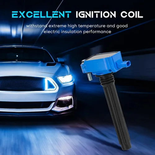 Miniatura 6 de Juego de 6 bobinas de encendido azul de 3.6 L compatibles con Chrysler 200 300 Town & Country, Dodge Avenger Challenger Charger Durango Grand