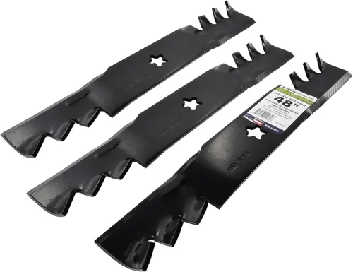 Miniatura 9 de Maxpower 561735XB Juego de mantillo comercial de 3 cuchillas para artesano de corte de 48", Husqvarna, Poulan, reemplaza al OEM no. 173921, 532173921