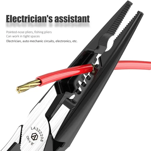 Miniatura 9 de LAOA Alicates multifuncionales aislados de 1000 V Cortador de alambre, pelacables, crimpadora con herramienta de electricista resistente de acero