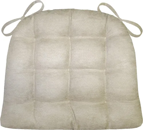 Miniatura 57 de Barnett Almohadilla para silla de comedor con lazos. Gamuza microfibra, microgamuza, reversible, relleno de espuma de látex, se puede lavar a Negro