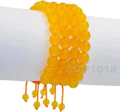 Miniatura 121 de AD Beads Pulseras de piedras preciosas unisex de 0.315 pulgadas (0.315 in), macramé curativo ajustable de 7 a 9 pulgadas Usa esta pulsera