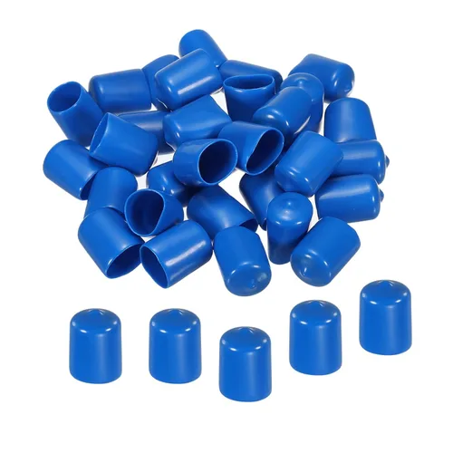 Miniatura 7 de MECCANIXITY 10 tapas de goma para extremos de goma, protector de rosca de vinilo de 1 pulgada, tapas redondas de PVC para tubos de perno